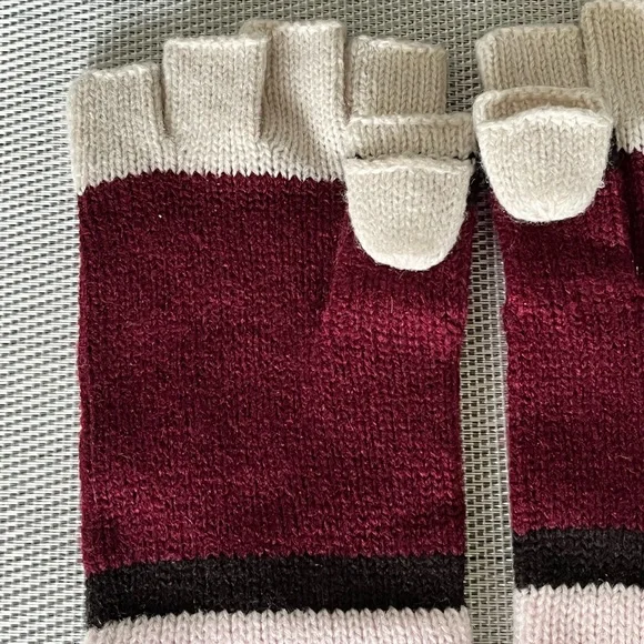 KATE SPADE NWOT AUTHENTIC RARE COLOR BLOCK FINGERLESS STYLE MITTEN GLOVES - Picture 9 of 14